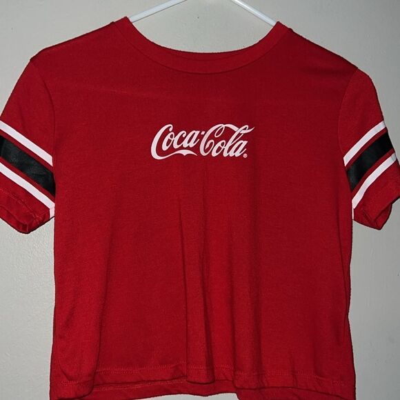 Red Coca Cola Ice Cold Women’s Crop jersey - Picture 3 of 6